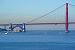 Golden Gate Bridge view from Alcatraz