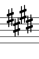 E-C#m  key signature