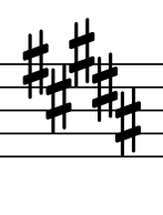 B-G#m  key signature