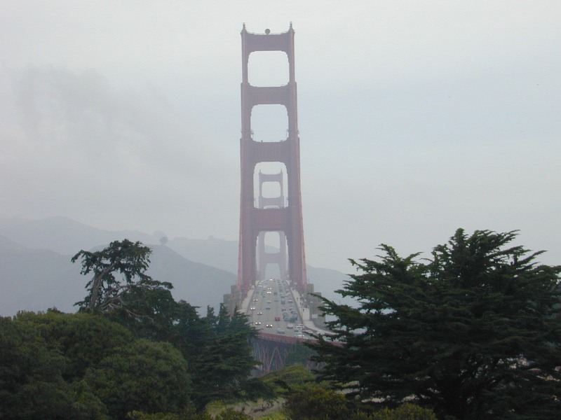 Golden Gate Bridge view from Precidio