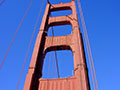 サンフランシスコ。吊り橋。ゴールデンゲート橋